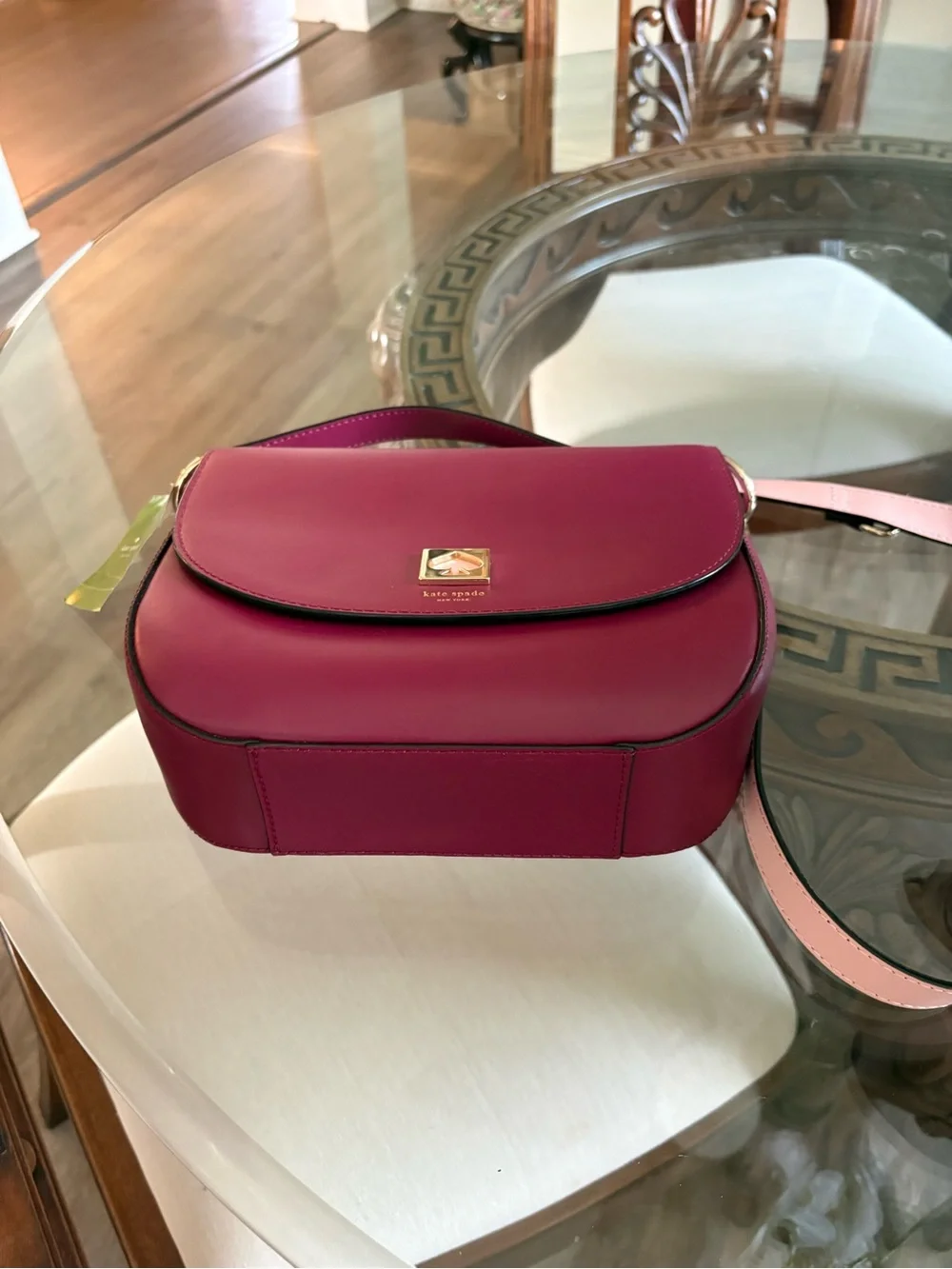 ♥️♥️KATE SPADE DOREEN BOND STREET RED PLUM LEATHER CROSSBODY BAG!♥️♥️ - Picture 8 of 10